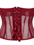 Sheer Mesh Strapless Corset Top