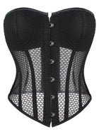 Sheer Mesh Strapless Corset Top