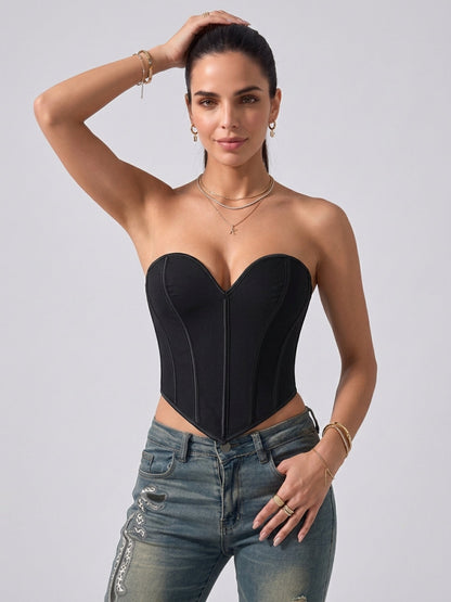Sculpting Strapless Sweetheart Corset Top