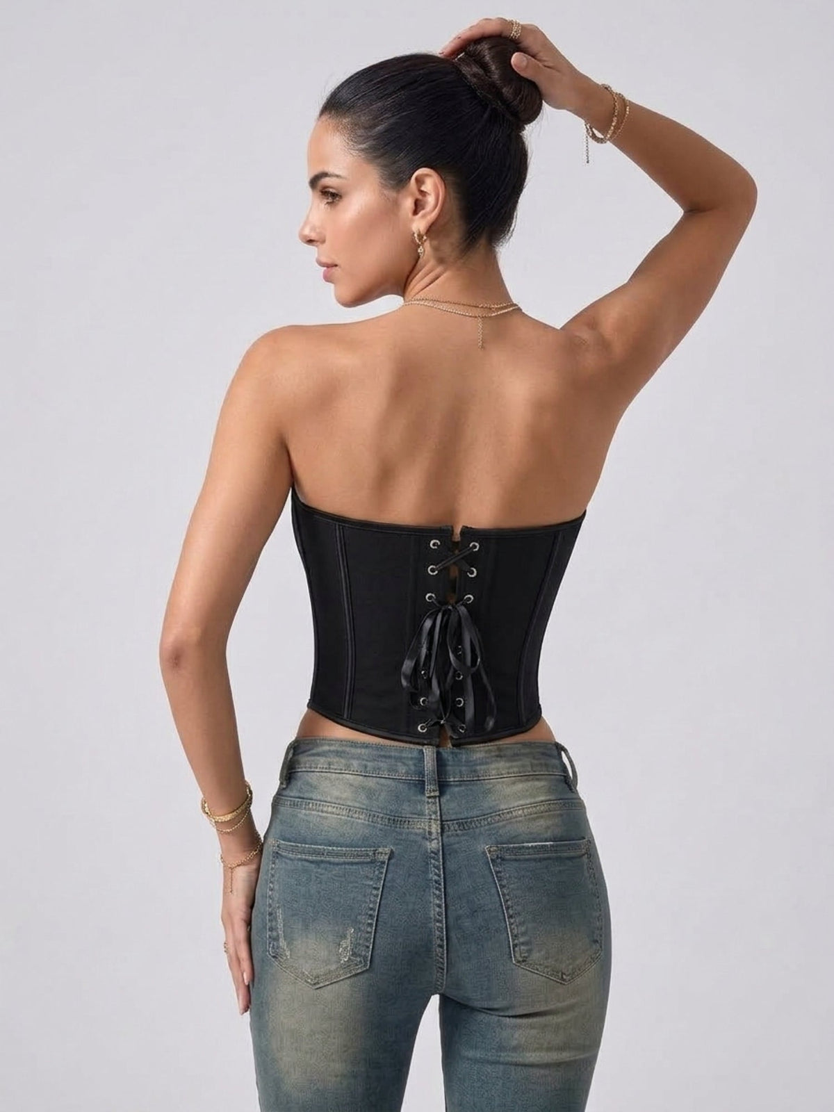 Sculpting Strapless Sweetheart Corset Top