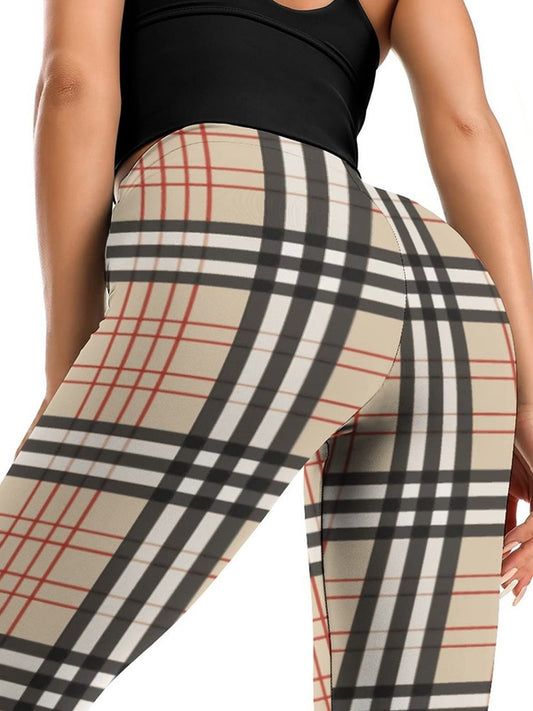 ZASUWA Female Contrast Color Chessboard Leggings