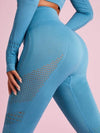 ZASUWA Female Long Sleeve Knit Seamless Fitness Long Sleeves