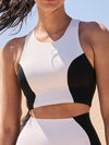 ZASUWA Female Contrast Color High Support Sports Bras