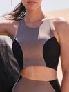 ZASUWA Female Contrast Color High Support Sports Bras