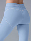 ZASUWA Female Contrast Color Push-lift Leggings