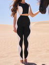 ZASUWA Female Contrast Color High Support Sports Bras