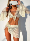 ZASUWA Female Sexy Mesh 4-pieces Bikini Set