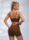 Deep V Collar Backless Sports Bras