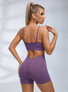 Deep V Collar Backless Sports Bras