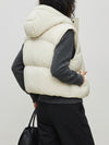 Pocket Zipper Warm With Hat Coat Vest