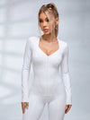 Tummy Control Zipper Hip-lift Jumpsuit