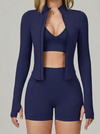 Deep V Back Seamless High-rise Leggings