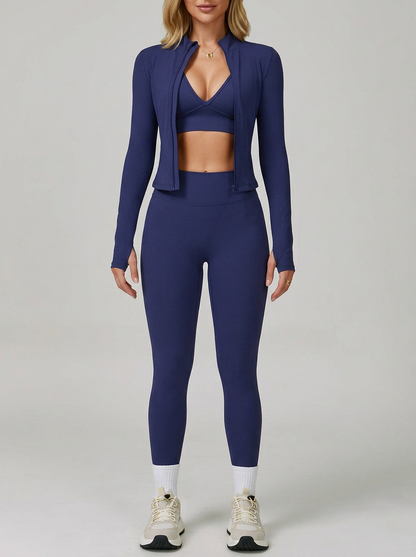 Deep V Back Seamless High-rise Shorts