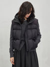 Pocket Zipper Warm With Hat Coat Vest