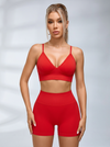 Deep V Collar Backless Sports Bras