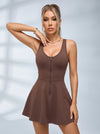 Half-Zip Racerback Tennis Dress
