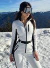 Waterproof Warm Zipper Ski Jumpsuit