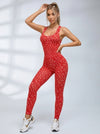 Leopard Print Backless Jumpsuit