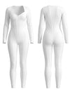Tummy Control Zipper Hip-lift Jumpsuit