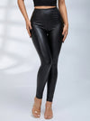❤PU Heart-Shape-Hip Leggings
