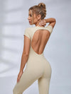 Sexy Backless U Collar Jumpsuit