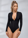 Zipper Long Sleeves Bodysuit