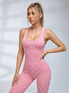 Leopard Print Backless Jumpsuit