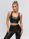 ❤Sexy Faux Leather Push Up Design Lace-up Leggings