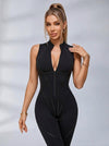 Corset Zipper Peach Booty Jumpsuit