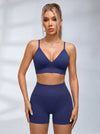 Deep V Collar Backless Sports Bras