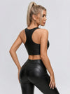 ❤Sexy Faux Leather Push Up Design Lace-up Leggings