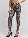 Leopard Deep V Back Scrunch Bum Leggings