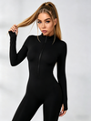 Zipper Fleece Jumpsuit