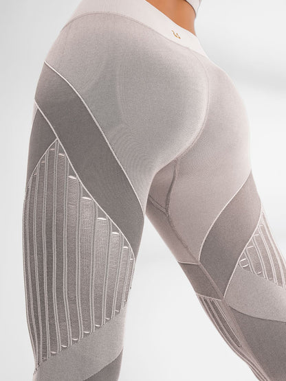 Fishnet Knitted Seamless High-waist Tracksuit