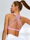 ZASUWA Female Pure White Beauty Back Sports Bras