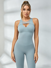 Mesh Cutout Active Jumpsuit