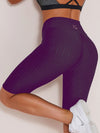 ZASUWA Female Ruched Butt Lifting Textured Spandex Gym Booty Shorts