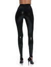 ZASUWA Female Glossy Faux Leather Zipper Leggings