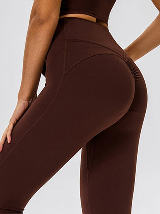 ZASUWA Female High-rise Hip-lift Scrunch Bum Yoga Leggings