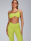 ZASUWA Female Cutout V Shape Waist Spandex Gym Booty Shorts