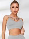 ZASUWA Female Cutout Mesh Cropped Leggings