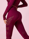 ZASUWA Female Long Sleeve Knit Seamless Fitness Long Sleeves