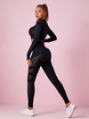 ZASUWA Female Long Sleeve Knit Seamless Fitness Long Sleeves