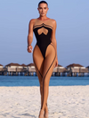🖤ZASUWA Female Sexy Sheer Mesh Backless Push Up Jumpsuit