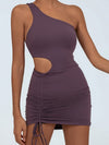 Tailoring Drawstring Hollow Out Elastic Tight Quick Dry Dress