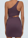Tailoring Drawstring Hollow Out Elastic Tight Quick Dry Dress