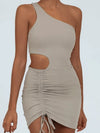 Tailoring Drawstring Hollow Out Elastic Tight Quick Dry Dress