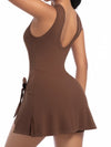 Solid Color 2 in 1 Design Quick-dry Dress