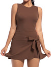 Solid Color 2 in 1 Design Quick-dry Dress