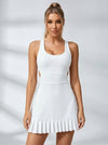 Crisscross Back Cutout Tennis Dress
